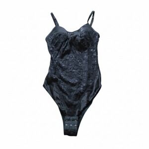 Vintage Guy Laroche Lace Bodysuit Lingerie  #7203 Black Small/Medium CLEAN